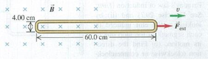 Chapter 29, Problem 29.46P, A very long, rectangular loop of wire can slide without friction on a horizontal surface. Initially 