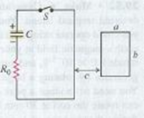 Chapter 29, Problem 29.47P, CP CALC In the circuit shown in Fig. P29.47, the capacitor has capacitance C = 20F and is initially 
