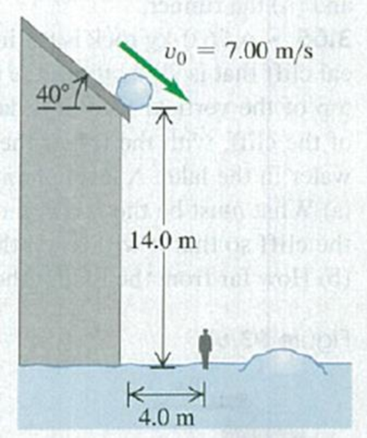 Chapter 3, Problem 3.59P, Look Out! A snow-ball rolls off a barn roof that slopes downward at an angle of 40 (Fig. P3.59). The 