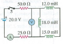 Chapter 30, Problem 30.57P, CP In the circuit shown in Fig. P30.57, the switch S has been open for a long time and is suddenly 