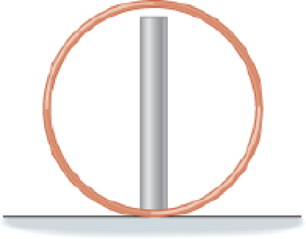 Chapter 16, Problem 65GP, CE A copper ring stands on edge with a metal rod placed inside it, as shown in Figure 16-30. As this 