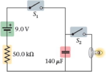 Chapter 21, Problem 80PCE, Figure 21-54 shows a simplified circuit for a photographic flash unit. This circuit consists of a 