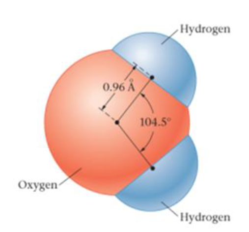 Chapter 3, Problem 14PCE, H2O A water molecule is shown schematically in Figure 3-40. The distance from the center of the 