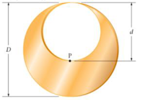 Chapter 9, Problem 85GP, Golden Earrings and the Golden Ratio A popular earring design features a circular piece of gold of 