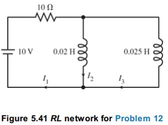 Chapter 5.7, Problem 12E, In Problems 10-13, find a system of differential equations and initial conditions for the currents 