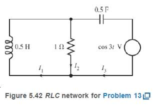 Chapter 5.7, Problem 13E, In Problems 10-13, find a system of differential equations and initial conditions for the currents 