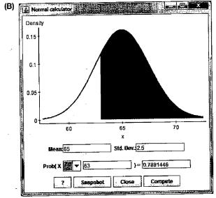 Chapter 6, Problem 17SE, Women’s height (Example 4) College women have a mean height of inches and a standard deviation of , example  2