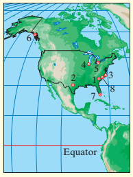 Chapter 10.1, Problem 37ES, The table shows the distance from the equator (in miles) and the average annual snowfall (in inches) , example  2