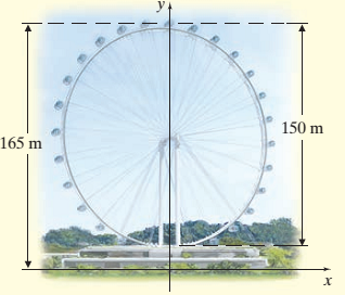 Chapter 20.1, Problem 92ES, One of the largest observation wheels in the world is the Singapore Flyer. From the Flyer, you can 
