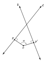 Chapter 13.1, Problem 5MC, When a line is rotated about a point O, by angle , the image of the line can be found by rotating 