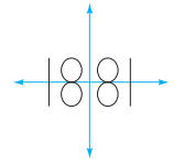 Chapter 13.2A, Problem 8A, a. The word TOT is its own image when it is reflected through a vertical line through O, as shown in , example  3