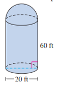 Chapter 14.5A, Problem 4A, Find the volume of each of the following figures. a. Right circular cone with hemisphere. b. Right , example  5