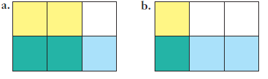 Chapter 6.3B, Problem 1A, In the following figures a unit rectangle is used to illustrate the product of two fractions. Name 