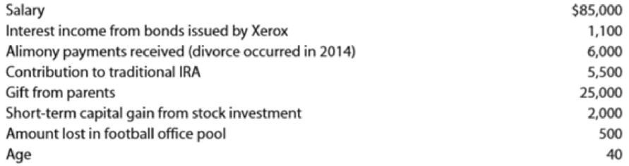 Chapter 3, Problem 28P, Compute the taxable income for 2019 for Emily on the basis of the following information. Her filing 