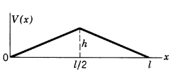 Chapter 13.4, Problem 5P, A string of length l is initially stretched straight; its ends are fixed for all t .At time t=0, its 