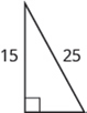 Chapter 3, Problem 402RE, In the following exercises, use the Pythagorean Theorem to find the length of the missing side. 