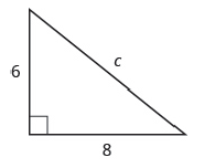 Chapter 3.4, Problem 3.77TI, Use the Pythagorean Theorem to find the length of the hypotenuse in the triangle shown below. 