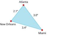 Chapter 8.7, Problem 413E, In the following two exercises, use the map shown. On the map, Atlanta, Miami, and New Orleans form 