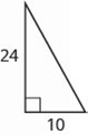 Chapter 2, Problem 547RE, In the following exercises, solve using a geometry formula. 547. Find the length of the hypotenuse. 