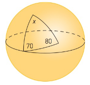 Chapter 4.6, Problem 3MS, Slippery X. A triangle is drawn on a sphere. Can you determine the size of the angles x? Why or why 