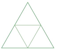 Chapter 7.2, Problem 18MS, Sierpinski boundary. Take the boundary of a triangle. Make three reduced copies, each reduced to 1/2 