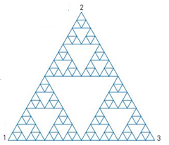 Chapter 7.2, Problem 24MS, Sierpinski target practice (H). What sequence of numbers will land you in the sub-sub-sub-triangle 