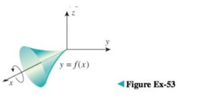 Chapter 11.1, Problem 53ES, (a) The accompanying figure shows a surface of revolution that is generated by revolving the curve 