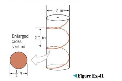 Chapter 12.3, Problem 41ES, As illustrated in the accompanying figure, copper cable with a diameter of 12 inch is to be wrapped 