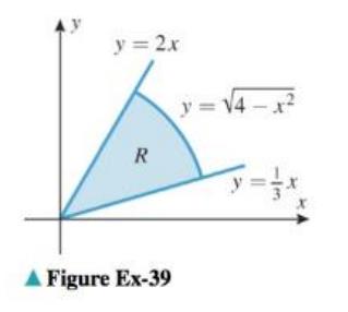 Chapter 14.3, Problem 39ES, Evaluate Rx2dA over the region R shown in the accompanying figure. 