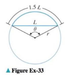 Chapter 4.7, Problem 33ES, (a) Show that on a circle of radius r, the central angle  that subtends an arc whose length is 1.5 