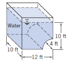 Chapter 3, Problem 59P, An open tank is filled with water to the depth indicated. Atmospheric pressure acts on all outer 