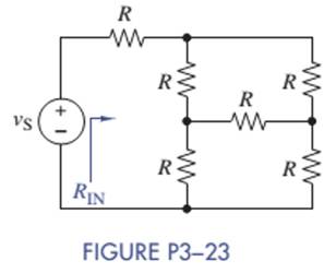Chapter 3, Problem 3.23P, Use simple engineering intuition to find the input resistance of the circuit in Figure P3—23. Use 