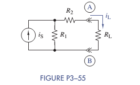 Chapter 3, Problem 3.55P, Find the Thévenin or Norton equivalent circuit seen by RL in Figure P3-55. Use the equivalent 