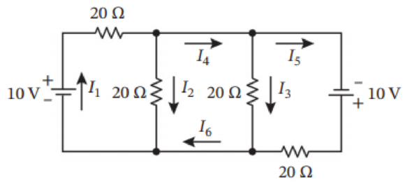 Chapter 1.10, Problem 7E, In Exercises 58, analyze the given electrical circuits by finding the unknown currents. 