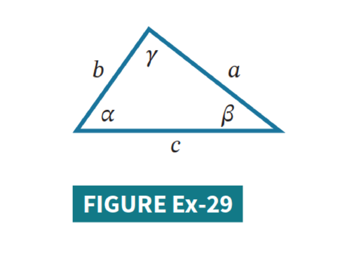 Chapter 2, Problem 29SE, a. For the triangle in the accompanying figure, use trigonometry to show that 