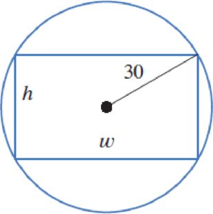 Chapter 4.3, Problem 18E, A rectangular beam is cut from a cylindrical log of radius 30 cm. The strength of a beam of width w 