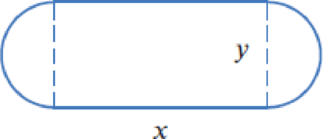 Chapter 4.3, Problem 22E, In Problems 2123 the figures are made of rectangles and semicircles. (a) Find a formula for the 