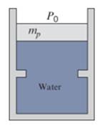 Chapter 3, Problem 3.113P, The piston/cylinder inFig. P3.113 contains 0.1 kg water at 500°C, 1000 kPa. The piston has a stop at 