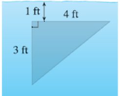 Chapter 7.6, Problem 26E, 2529  A vertical plate is submerged (or partially submerged) in water and has the indicated shape. 
