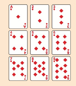 Chapter 1.CR, Problem 13CR, Rearrange the cards in the formation shown here so that each horizontal, vertical, and diagonal line 