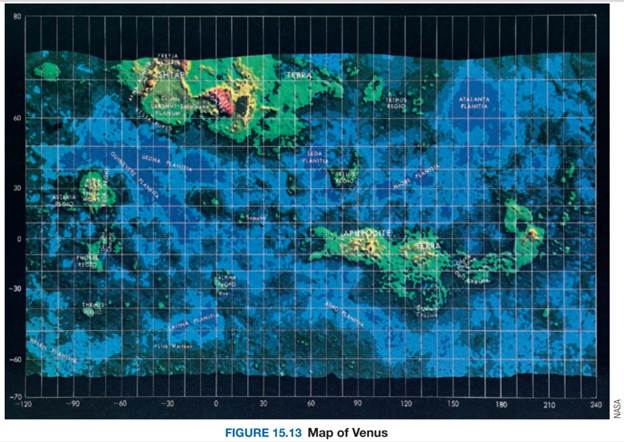 Chapter 15.1, Problem 1PS, Use the map of Venus shown in Figure 15.13 to name the landmarks at the specified locations. a. 