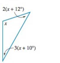 Chapter 7.3, Problem 35PS, Use algebra to find the value of x in each of the triangles in Problems 33-38. Notice that the 