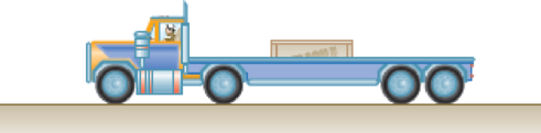 Chapter 13.3, Problem 13.123P, The coefficients of friction between the load and the flatbed trailer shown are s = 0.40 and k = 