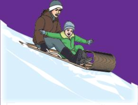 Chapter 14, Problem 14.106RP, A 50-kg mother and her 26-kg son are sledding down a 20 incline when their 8-kg toboggan hits a 