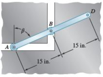 Chapter 15.3, Problem 15.83P, Rod ABD is guided by wheels at A and B that roll in horizontal and vertical tracks. Knowing that at 