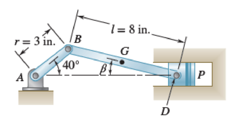 Chapter 15.4, Problem 15.146P, Solve the engine system from Sample Prob. 15.15 using the methods of Sec. 15.4B. (Hint: Define the , example  1