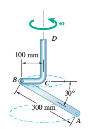 Chapter 18.2, Problem 18.91P, 18.90 and 18.91The slender rod AB is attached by a clevis to arm BCD that rotates with a constant 