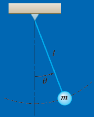Chapter 19.1, Problem 19.8P, A simple pendulum consisting of a bob attached to a cord of length l = 500 mm oscillates in a 