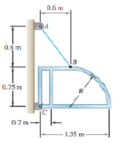 Chapter 5.1, Problem 5.29P, The frame for a sign is fabricated from thin, flat steel bar stock of mass per unit length 4.73 