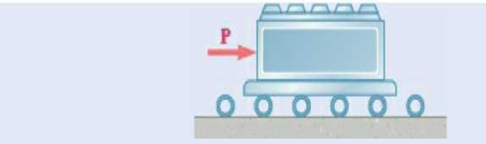 Chapter 8.3, Problem 8.100P, A 900-kg machine base is rolled along a concrete floor using a series of steel pipes with outside 